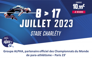 Groupe ALPHA, partenaire officiel des Championnats du Monde de para-athlétisme - Paris 23'